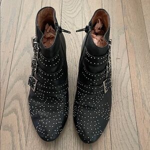 Jeffrey Campbell Studded Black Ankle Boots